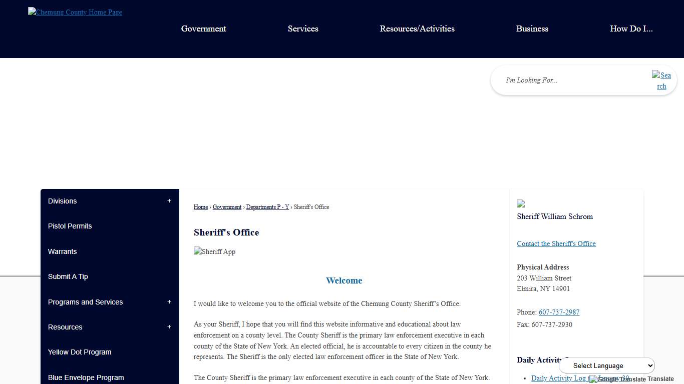 Sheriff's Office Chemung County, NY